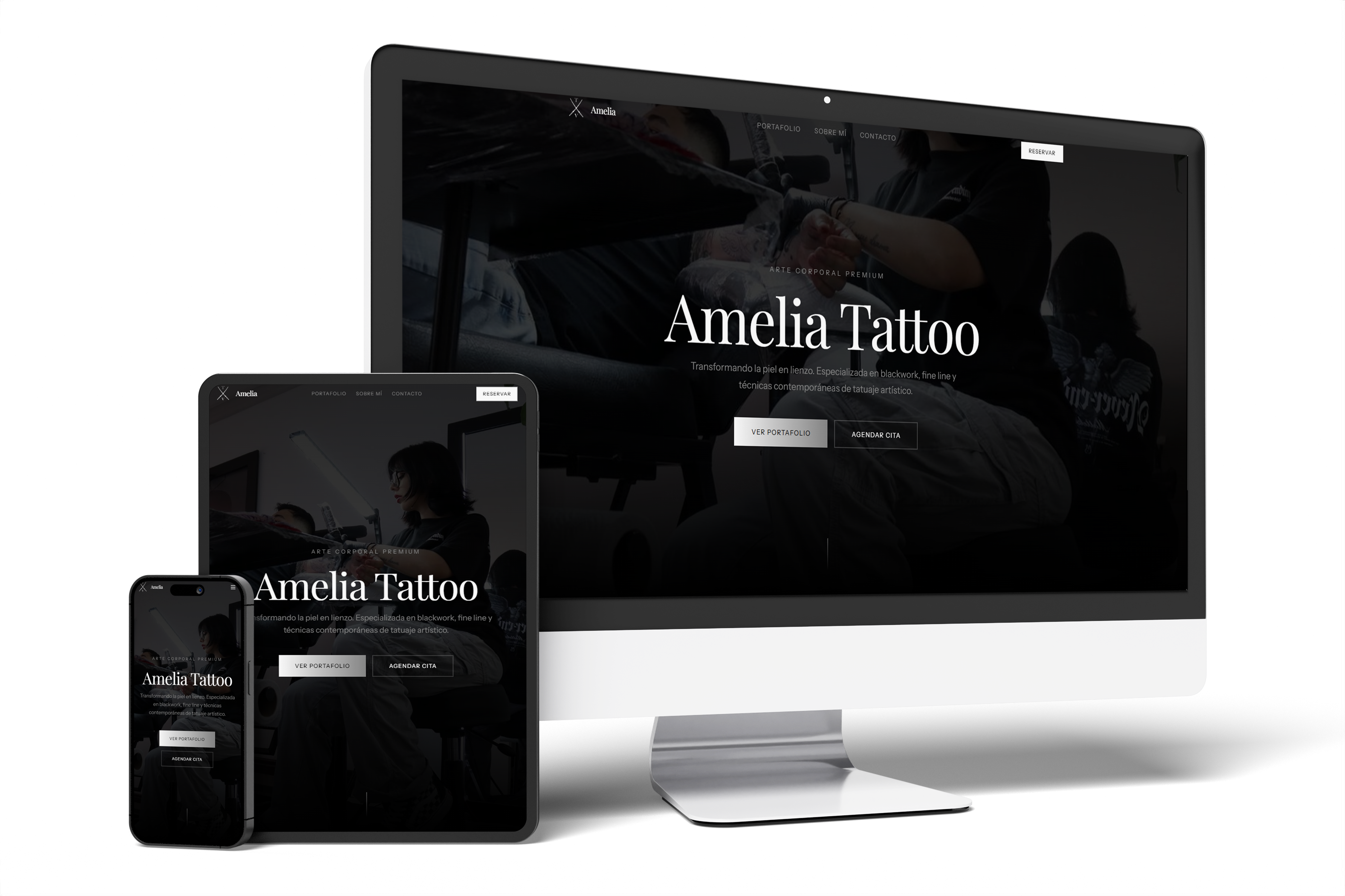 Amelia Tattoo mockup